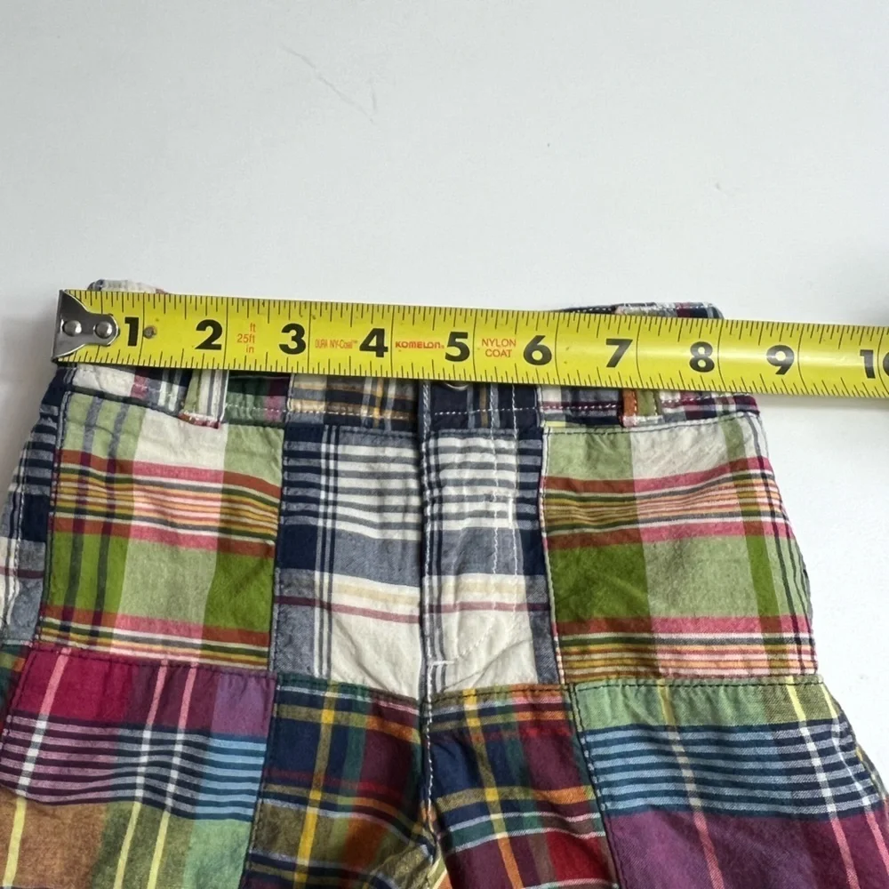 Ralph Lauren Baby Boys 6M Madras Plaid Shorts Multicolor Cotton Pull-On